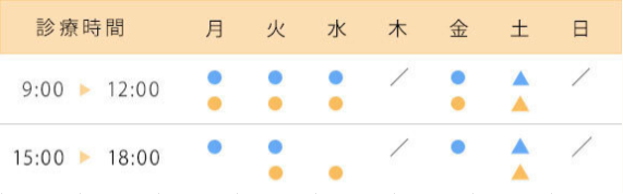 診療時間案内